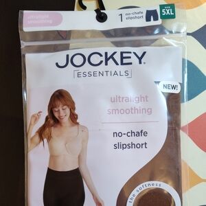 Jockey Essentials Brown Smoothing No Chafe Slipshort Womens 5XL 26W Cooling NEW